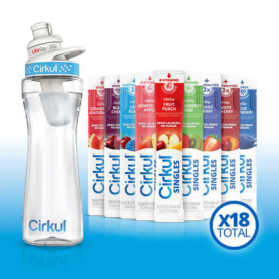 22oz. Plastic Bottle & LifeSip® Fruit Punch B8
